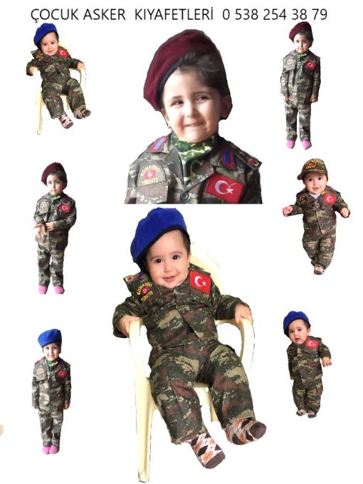  çocuk asker kıyafetleri